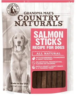 Grandma Mae's Country Naturals Dog Sticks Salmon - 5 Oz