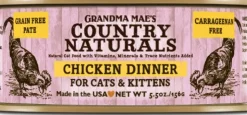 Grandma Mae's Country Naturals Cat Pate Grain-Free Chicken - 5.5 Oz - Case of 24
