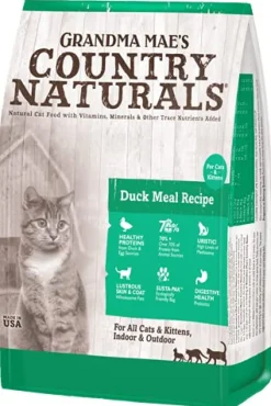 Grandma Mae's Country Naturals Cat Duck Meal - 12 lbs