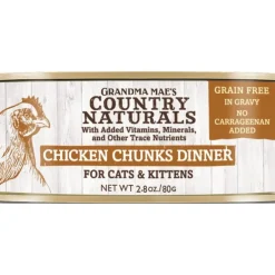 Grandma Mae's Country Naturals Cat Chunk Grain-Free Chicken - 2.8 Oz - Case of 24