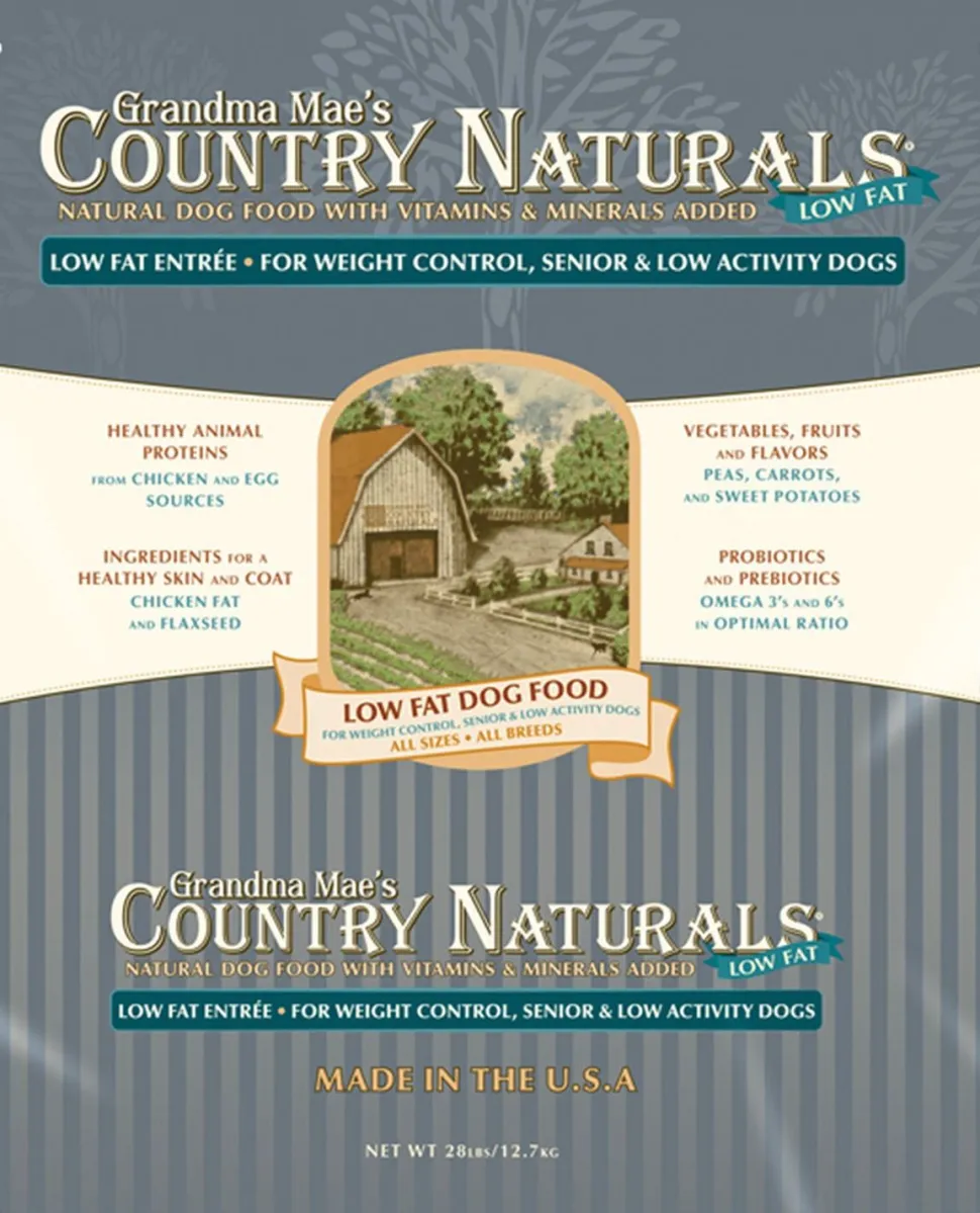 Grandma Mae's Country Naturals Dog Senior Low Fat - 26 lbs