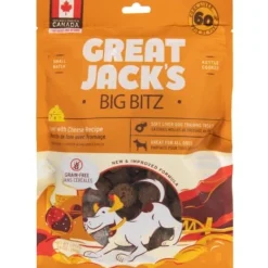 Great Jacks Liver Bites with Cheese Recipe Soft and Chewy Dog Treats - 14 Oz