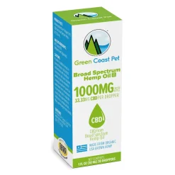 Green Coast Pet 1000MG Broad Spectrum Tincture CDB Dog Supplement - 1 Oz