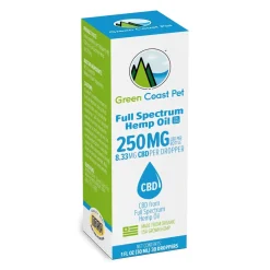 Green Coast Pet 250mg Full Spectrum Tincture CBD Dog Supplement - 1 Oz