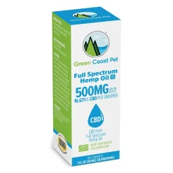 Green Coast Pet 500mg Full Spectrum Tincture CBD Dog Supplement - 1 Oz