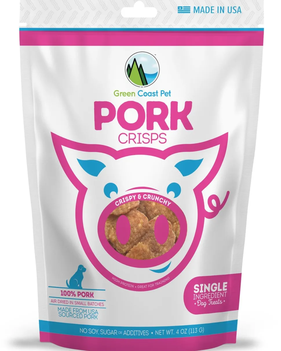 Green Coast Pet Pork Loin Crispy and Crunchy Dog Treats