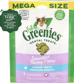 Greenies Feline Shrimp Dental Cat Treats - 4.6 oz