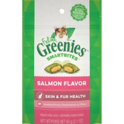 Greenies Feline SmartBites Skin & Fur Salmon Dental Cat Treats - 2.1 oz