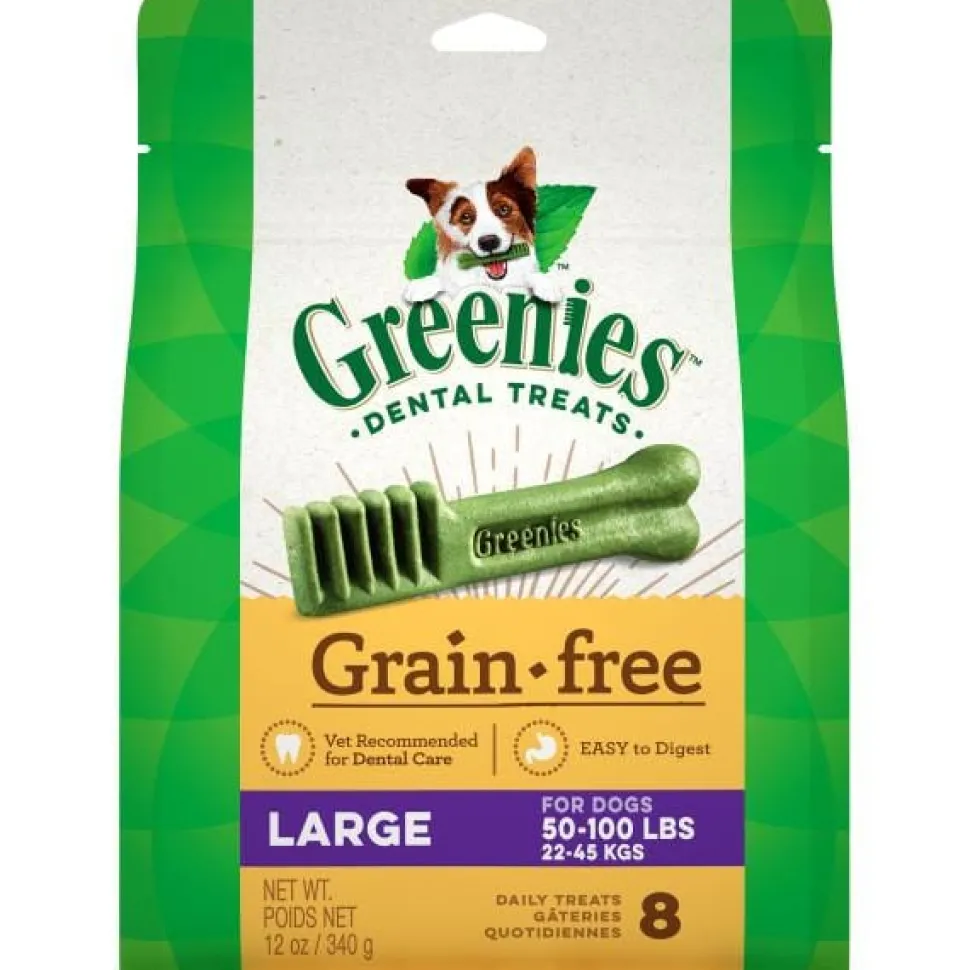 Greenies Grain Free Large Treat Pack Dental Dog Treats - 12 oz