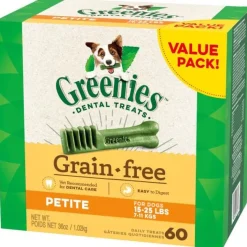 Greenies Grain Free Petite Tub Treat Pack Dental Dog Treats - 36 oz
