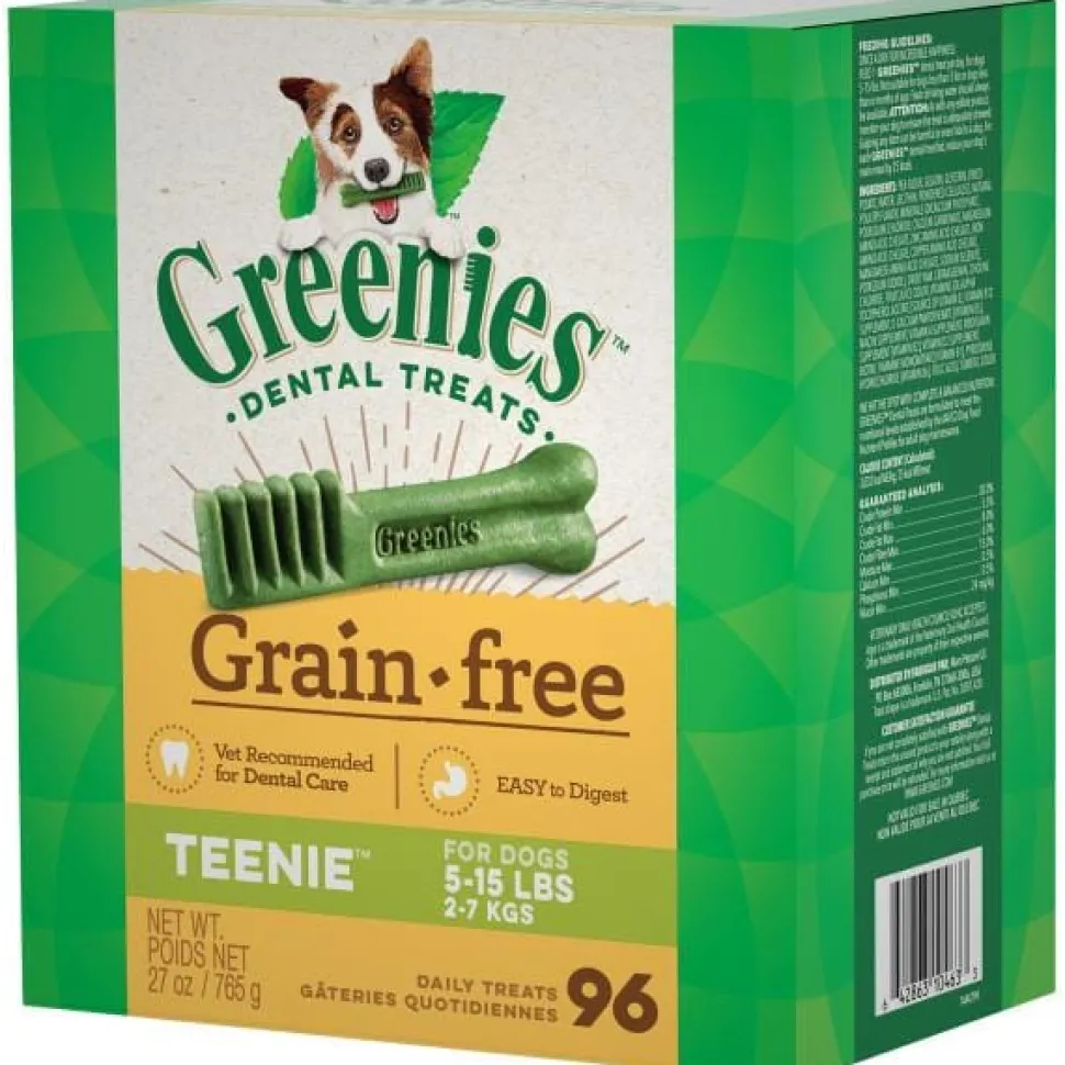 Greenies Grain Free Teenie Tub Treat Pack Dental Dog Treats - 27 oz