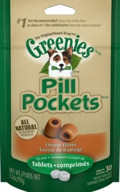 Greenies Pill Pockets for Dogs Cheese Tablet - 3.2 oz - 30 Count