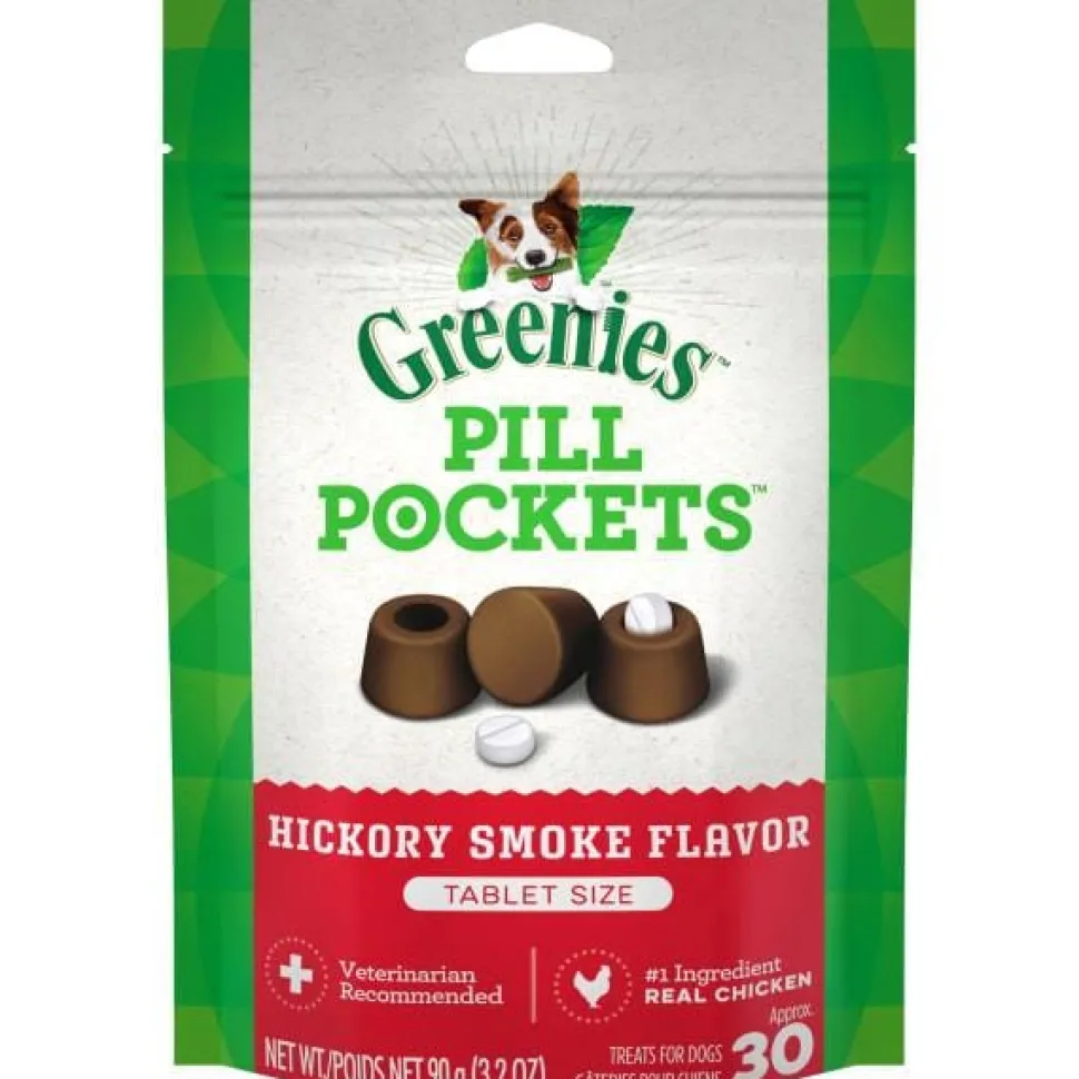 Greenies Pill Pockets for Dogs Hickory Tablet - 3.2 oz - 30 Count