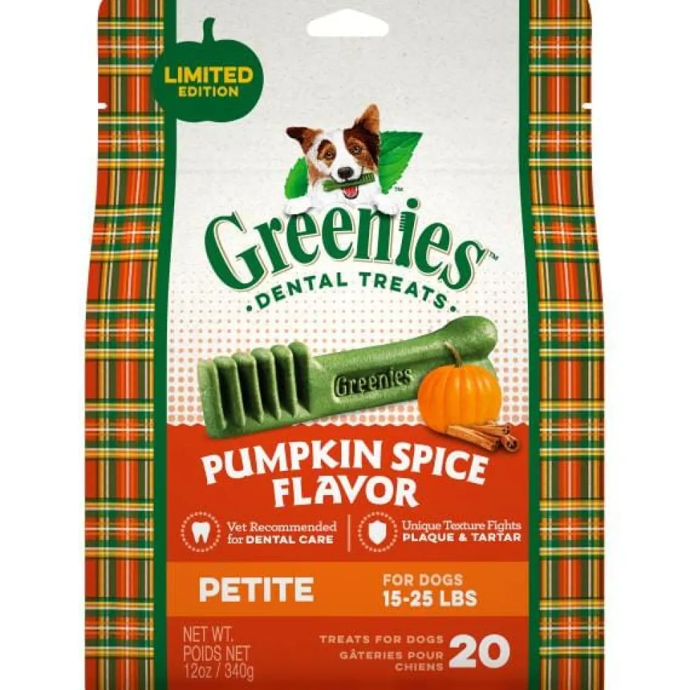 Greenies Pumpkin Spice Dental Dog Chews - Petite - 12 Oz