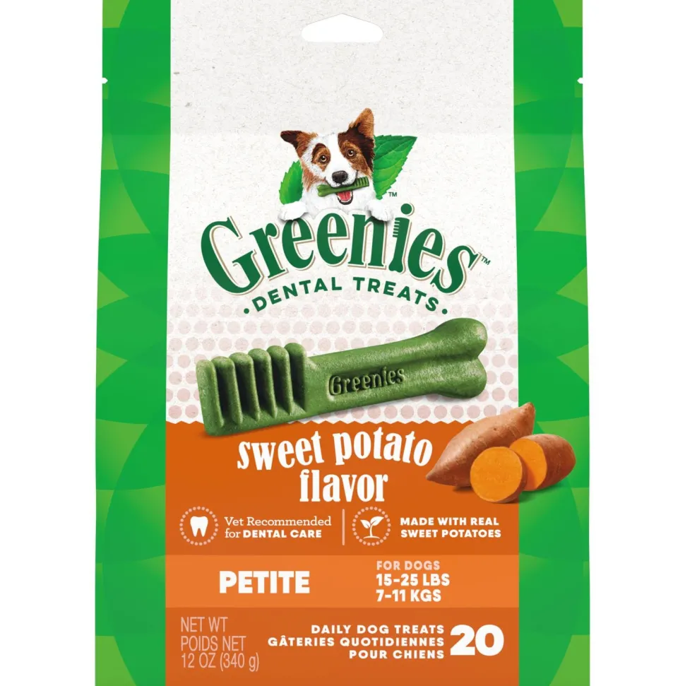 Greenies Sweet Potato Dental Bone Dog Treats - Petite - 12 Oz