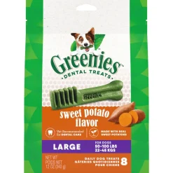 Greenies Sweet Potato Dental Bone Dog Treats - Large - 12 Oz