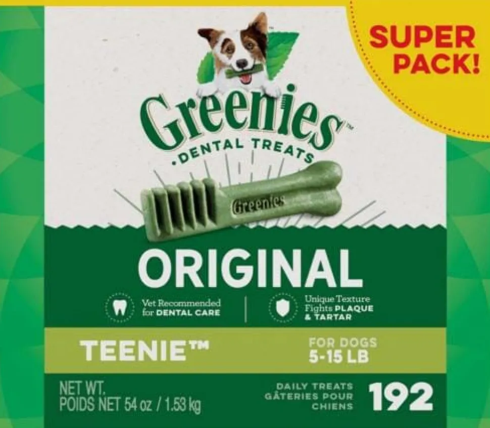 Greenies Teenie Value Tub Treat Pack Dental Dog Treats - 54 oz