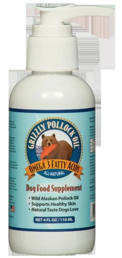 Grizzly Pet Products Grizzly Pollock Oil Dog Vitamin and Supplement - 4 oz
