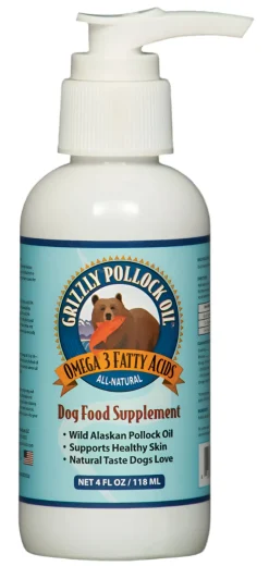 Grizzly Pet Products Grizzly Pollock Oil Dog Vitamin and Supplement - 16 oz