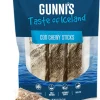 Gunnis Pet Grain-Free Cod Skin Chewy Sticks Natural Air-Dried Dog Treats - 3 Pack