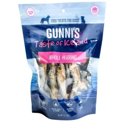 Gunnis Pet Grain-Free Whole Herring Natural Air-Dried Dog Treats