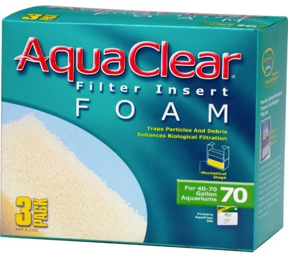 Hagen Foam Filter Insert for AquaClear 70/300 - 3 pk