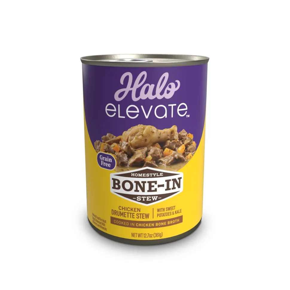 Halo Pets Elevate Grain-Free Chicken and Sweet Potato Stew Canned Dog Food - 12.7 Oz - Case of 6