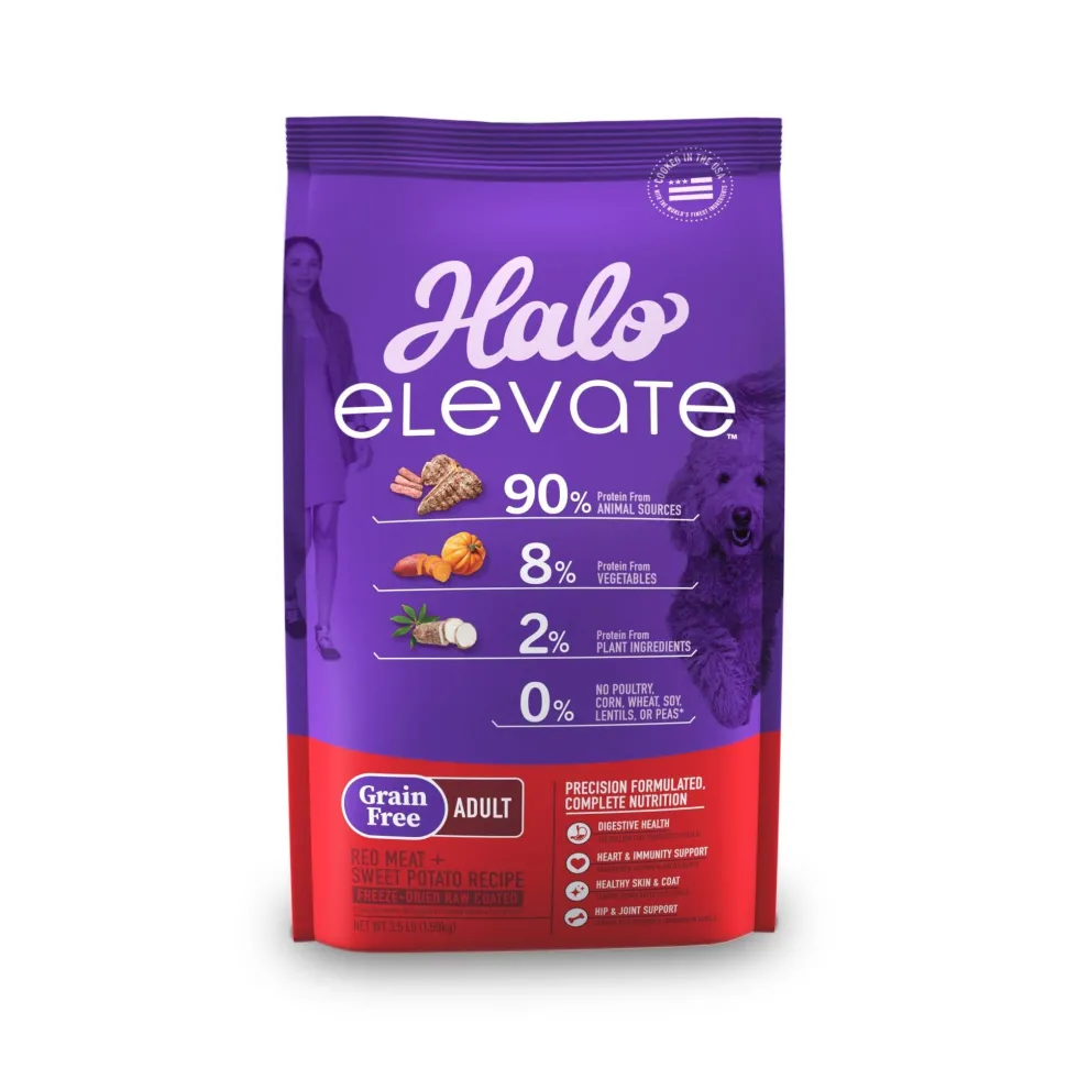 Halo Pets Elevate Red Meat Recipe Dry Dog Food - 3.5 Lbs
