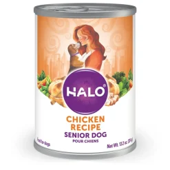 Halo Senior Chicken Recipe Canned Dog Food