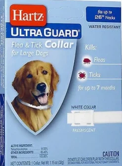 Hartz Mountain Ultra Guard Flea and Tick Collar for Dogs - Large