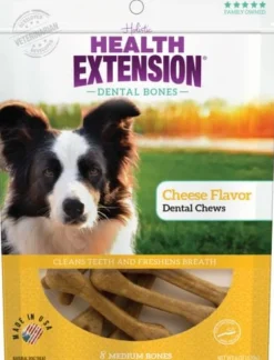 Health Extension Dental Bones Cheese Flavor Dog Treat