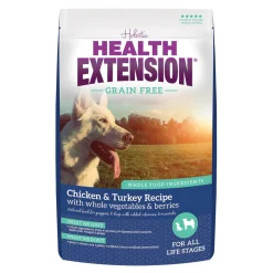 Health Extension Grain-Free Chicken and Turkey Dry Dog Food - 4 Lbs