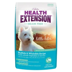 Health Extension Grain-Free Little Bites Buffalo and Whitefish Dry Dog Food- 10 Lbs