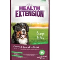 Health Extension Large Bites Chicken and Brown Rice Large and Giant Breed Dry Dog Food - 15 Lbs