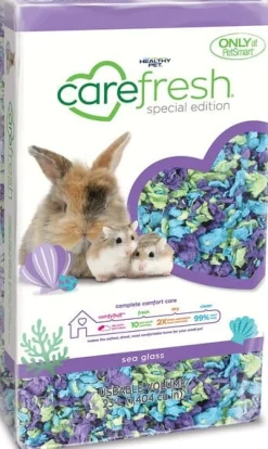 Healthy Pet Carefresh Complete Sea Glass Special Edition (6 per case) Paper Small Animal Bedding - 10 Ltr
