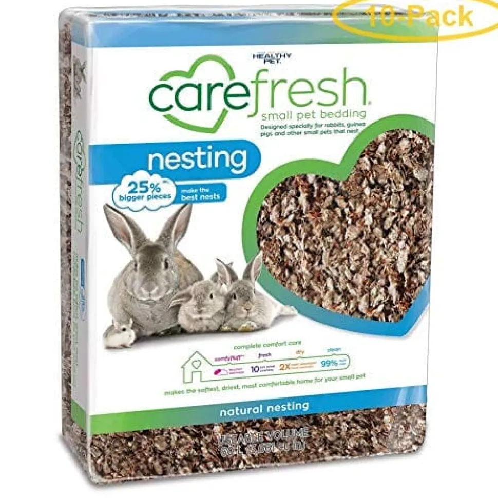 Healthy Pet Carefresh Nesting Natural Rabbit/Guinea Pig Small Animal Bedding - 60 Ltr