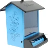 Heath Squirrel Resistant and Metal Wild Bird Feeder - Blue - 5 Lbs Cap
