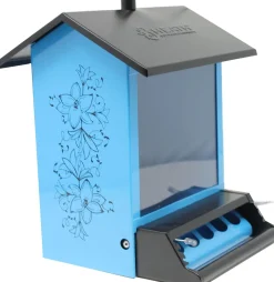 Heath Squirrel Resistant and Metal Wild Bird Feeder - Blue - 5 Lbs Cap