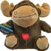 Hero Chuckles 2.0 Multi-Sound Making Moose Plush Dog Toy - Brown - Large