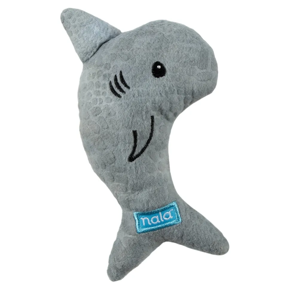 Hero Nala Simon the Shark Plush Catnip Cat Toy