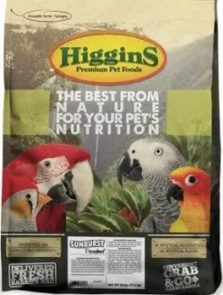 Higgins Gourmet Diets Parakeet Bird Food - 25 Lbs