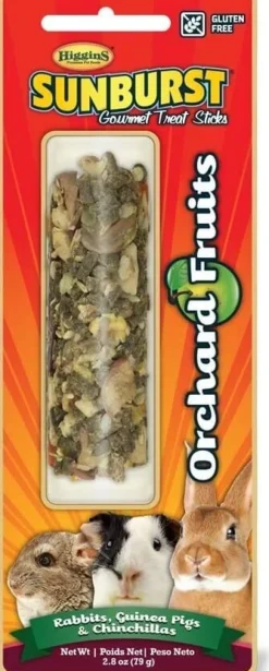 Higgins Gourmet Orchard Fruit Rabbit-Guinea Pig Small Animal Treats - 2 Oz