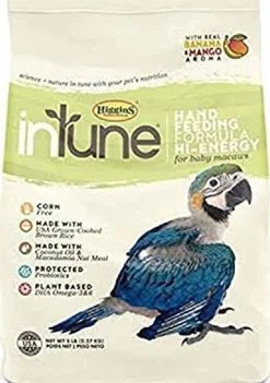 Higgins Intune Natural Hi Energy Hand Feeding Bird Food - 5 Lbs