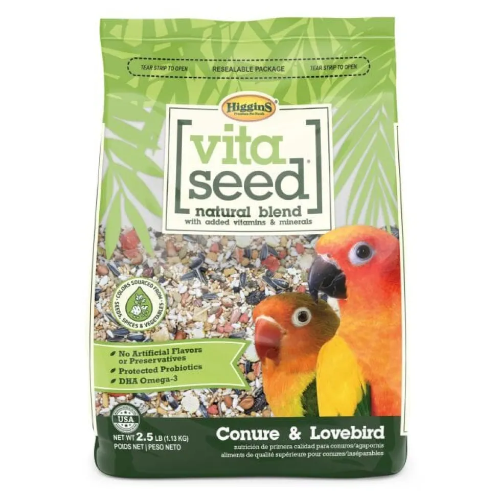 Higgins Nederlands Vita Seed Vita Conure and Lovebird Bird Food - 2.5 Lbs