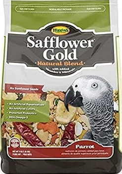 Higgins Safflower Gold Natural Parrot Bird Food - 3 Lbs