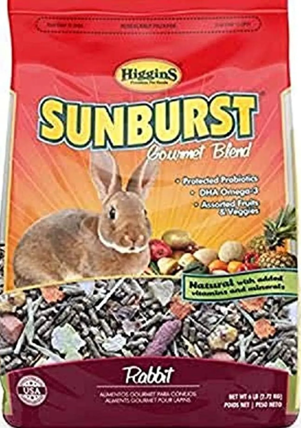 Higgins Sunburst Gourmet Diet 6 Rabbit Small Animal Food - 6 Lbs
