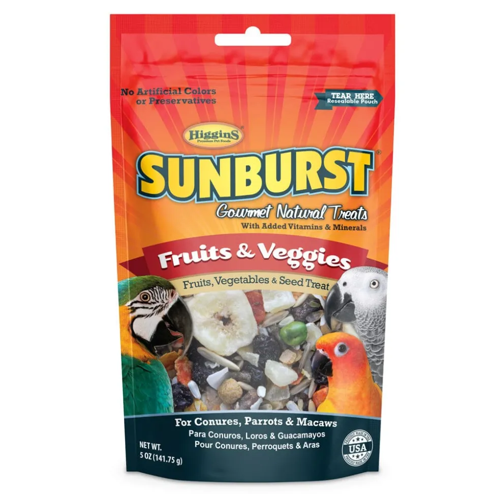 Higgins Sunburst Gourmet Large Fruit & Veggie Bird Treats - 20 Lbs