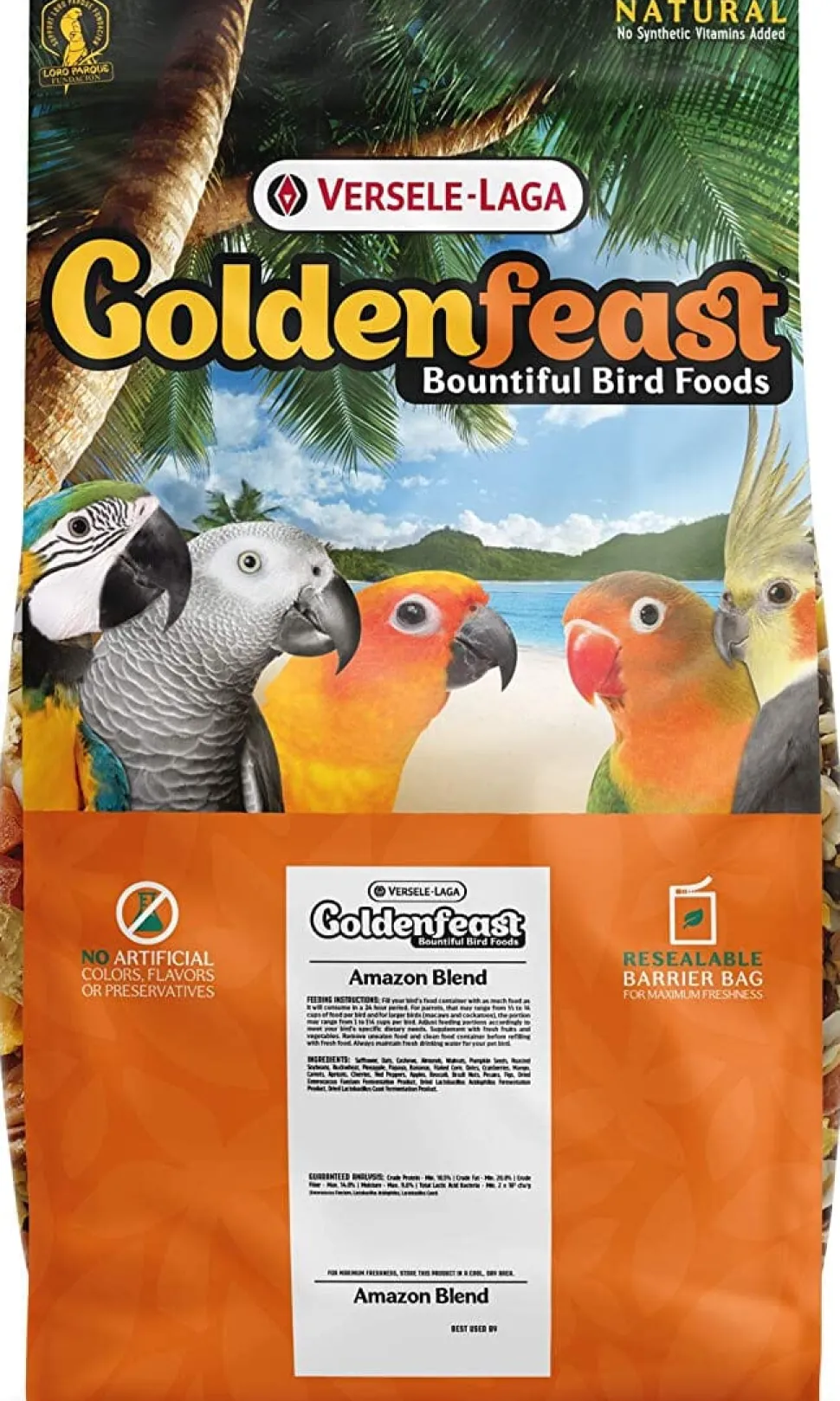 Higgins VL Goldenfeast Amazon Bird Food - 17.5 Lbs