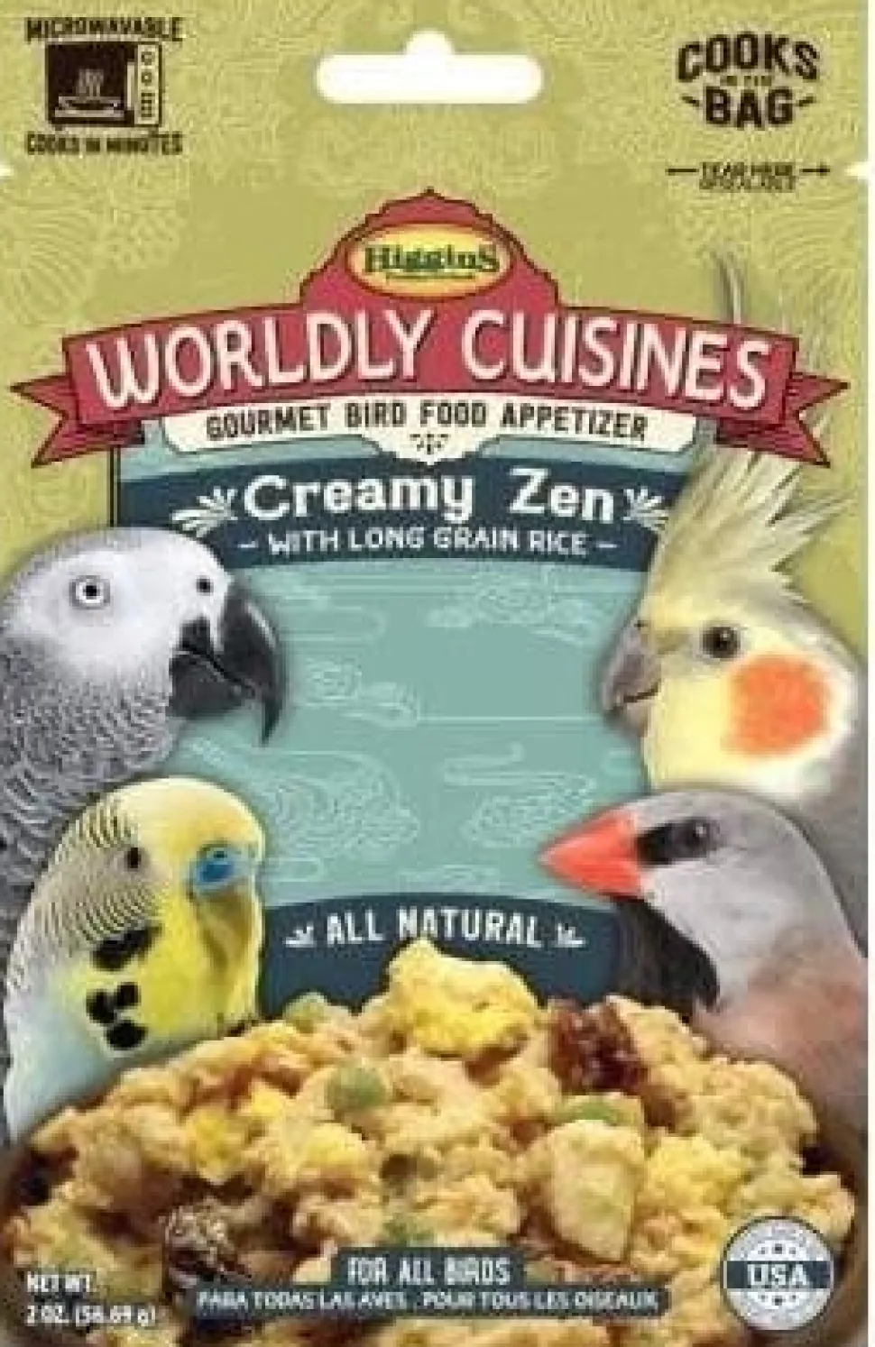 Higgins Worldly Cuisines Creamy Zen Bird Food - 2 Oz