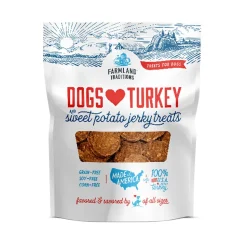 Hillside Farms Dogs Love Turkey and Sweet Potato Jerky Dog Treats - 6 Oz